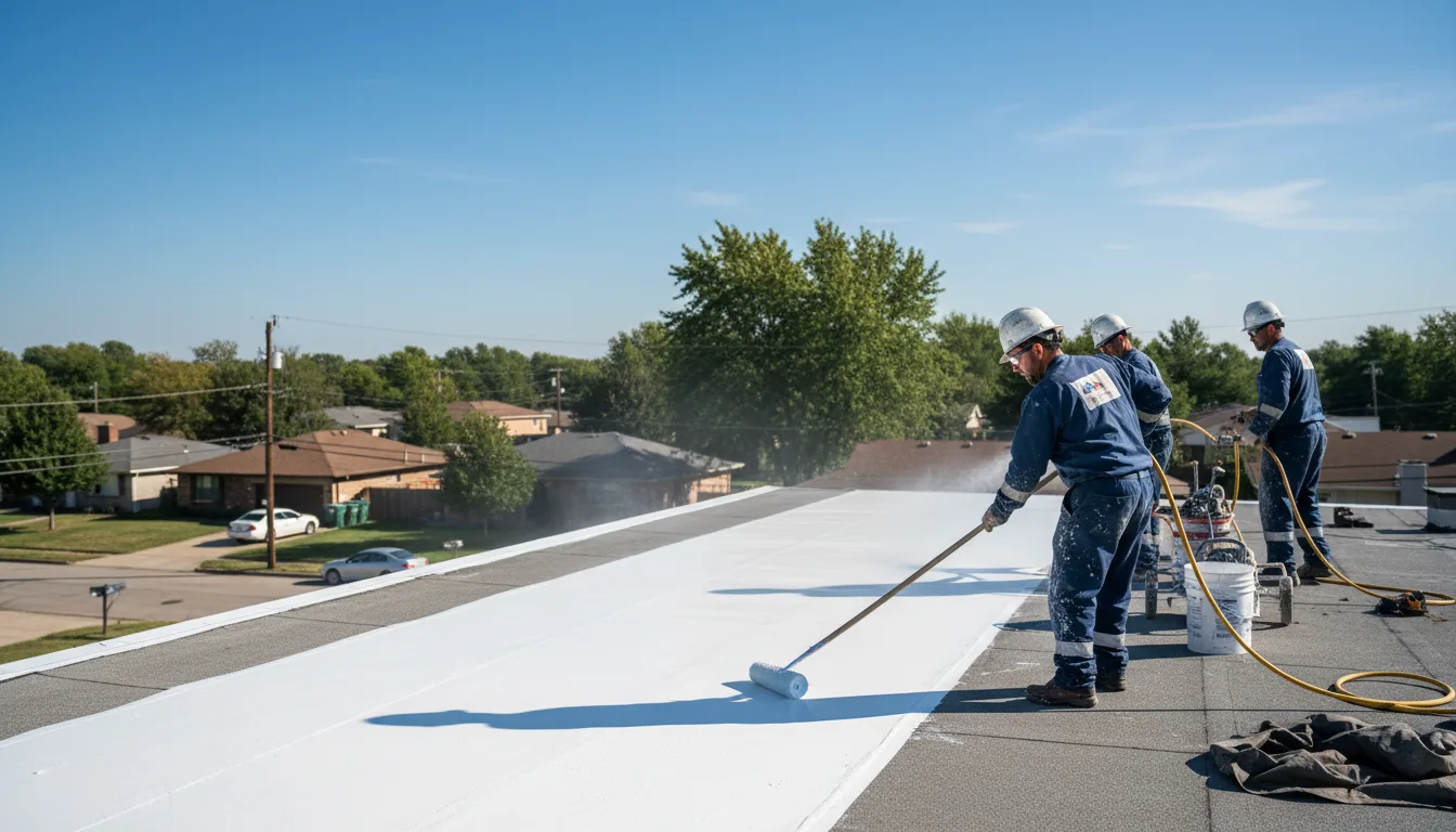 Commercial roof coating in Fountaintown, IN near me
